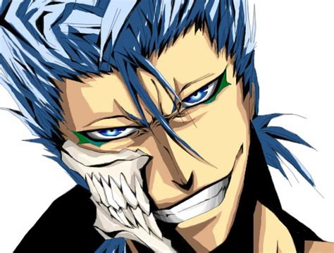 bleach blue hair guy|grimmjow full body.